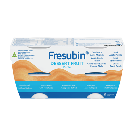Fresubin Fresubin dessert fruit, Eple og fersken, 4x125 ml