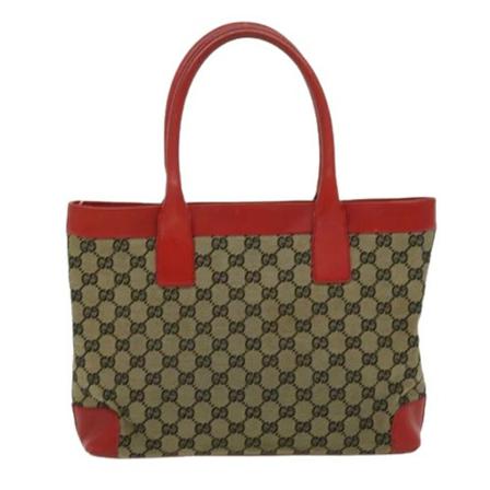 Gucci Vintage Pre-owned Canvas totes Rød, Dame Vintage Tasker, Størrelse: ONE Size