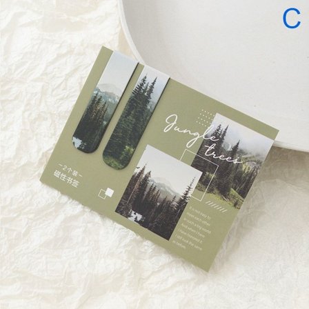 Hot 2025 2 stk Bokmerker med Magnet