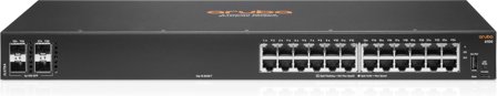 Hewlett Packard Enterprise HPE Aruba 6100 24G 4SFP+ Switch - switch - 28 porter - Styrt - rackmonterbar
