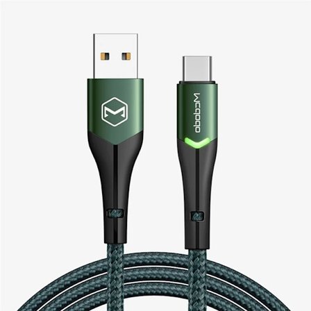 MCDODO USB-A - USB-C Kabel 1m MDD CA-7960 - Grön