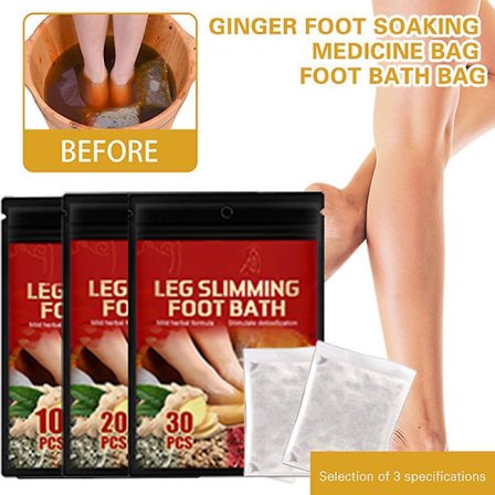 Leg Slimming Foot Bath Bag Dispelling Cold Dampness Ginger Foot Bath Bag Professional Body Health