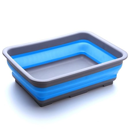 Sammenleggbar oppvaskkum - Bærbar 10 liters vannbeholder ideell for camping, campingvogner, utendørsaktiviteter, kjøkken og mer