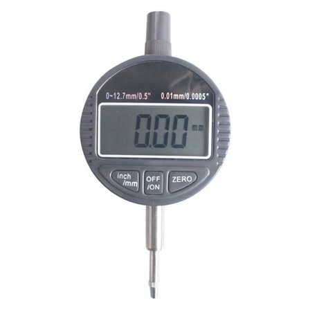 Digitalt måleinstrument 0~25,4mm DTI Digitalt urskiveindikator med magnetisk baseholder 0,01/.0005'' Mekanisk urskiveindikator -Svart