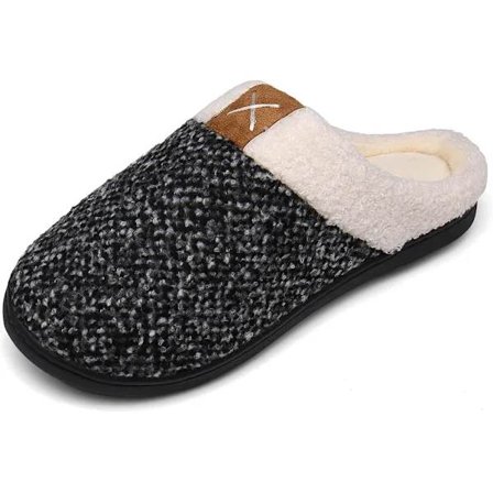 Dame- og Herre Tøfler Vinter Varme Memory Foam Tøfler Indendørs Udendørs Skridsikre Tøfler Hvid 40/41