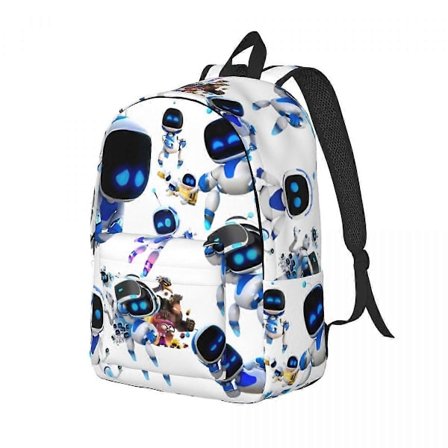 Astrobots Gaming Ryggsäck för Män och Kvinnor - Trendig Ryggsäck för Högstadiet, Vandring, Laptop, Axelväska, Gåva 3 M