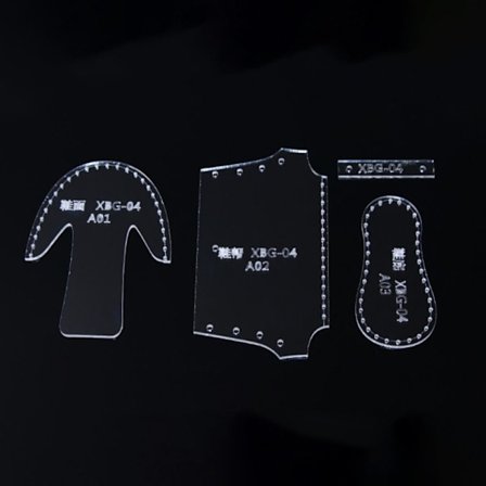 Sko Akryl skabeloner Gennemsigtig akryl skabelon DIY støvler