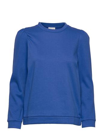 Virustie L/S Sweat Top Sweat-shirt Tröja Blå Vila