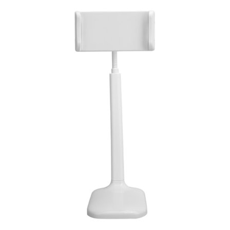 Mobiltelefon Justerbart Ställ Skrivbordsklämma Hållare med Flexibel Arm för Telefon Surfplatta Vit