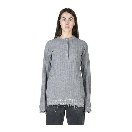 Marni, Knitwear Grijs, Dames, Maat:S