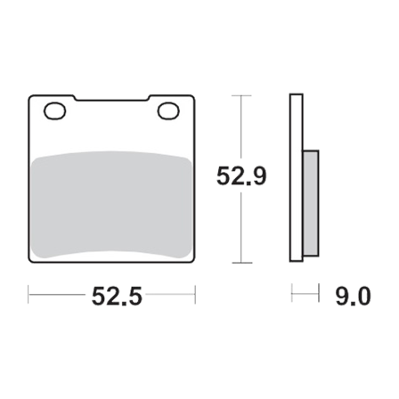 Bremsbeläge Hinten Moto-Master RoadPro Sinter - Suzuki GSX-R 600 1992-2003