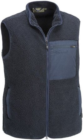 Pinewood M's Pile Vest Dark Navy