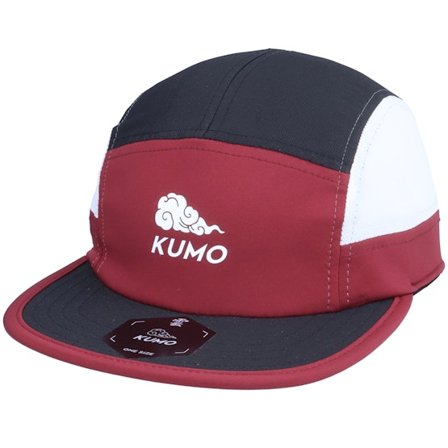 Kumo - Rød 5panel Caps - Logo Cloudfit Red/Black/White 5-Panel @ Hatstore