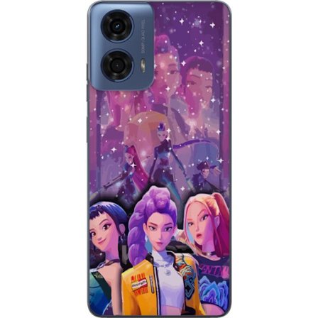 Kompatibelt Mobildeksel til Motorola Motorola Moto G24 Kpop Demon Jegerne Zoey Mira Aya Frontline Stjerner Forente Magi