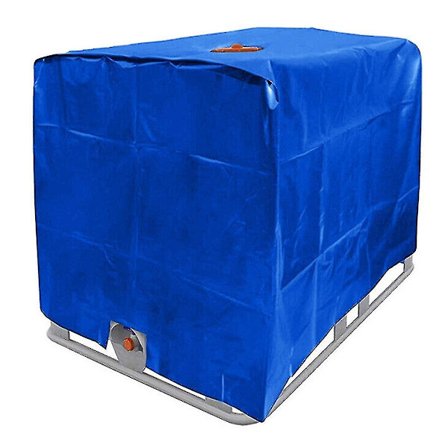 IBC-tankdæksel, regnvandstankdæksel til IBC-beholder, 1000 l vandtank, regnvandstank, UV-bestandig film, beskyttelsesdæksel