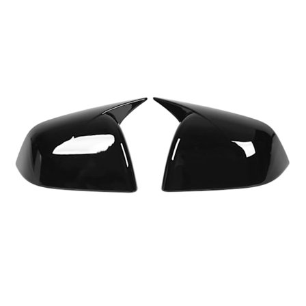 Side Rearview Mirror Cover High Glossy Door Exterior Wing Mirror Caps Replacement for Tesla Model Y 2020 to 2023 Black