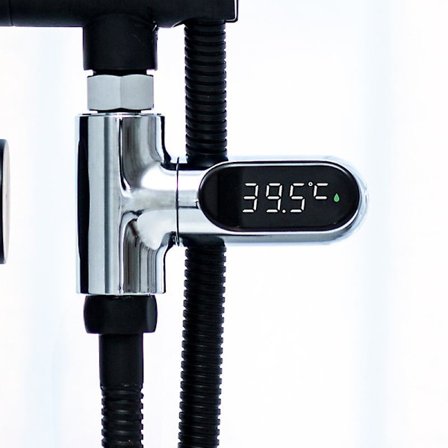 LED-display Vattenmätare Digital Dusch Termometer Bad Temperatur Monitor Vattentemperatur Mätinstrument med 5~85 Område / Hög Noggrannhet Dusch 