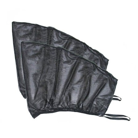 Par Dörr Myggnät Bilfönster UV Solskydd med Främre/Bakre Sidofönster Solskydd Mesh Bil Myggnät