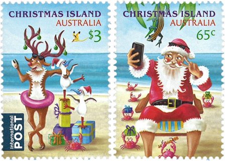Christmas Island - Julen 2024 - Postfrisk sæt 2v