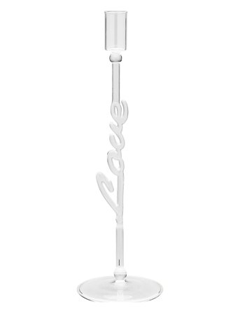 Anna + Nina Love Candle Holder - White - H30CM