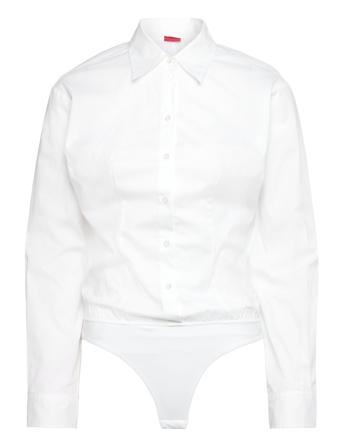 Emellia T-shirts & Tops Bodies Hvit HUGO*Betinget Tilbud