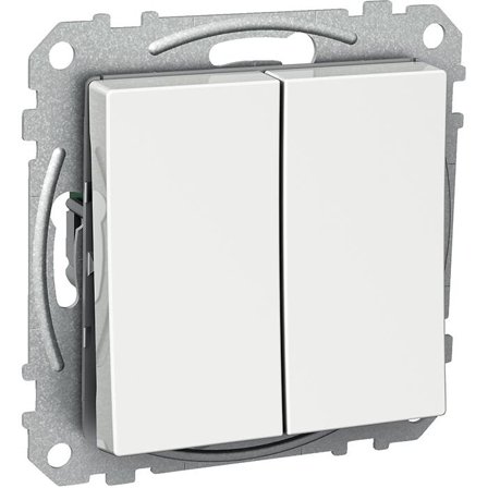 Schneider Electric Exxact WDE002217 Strömbrytare fyrkantig vippa, med skruvanslutning, kr Kron, Strömbrytare & vägguttag