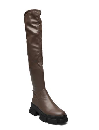 Riveredge Boot Höga Stövlar Brun Steve Madden