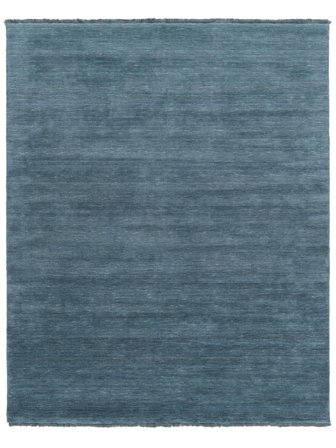 Handloom Fringes 250X300 Groot Donker Petrol Wol Vloerkleed