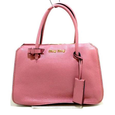 Miu Miu Pre-owned Leather Håndtaske Pink, Dame Vintage Tasker, Størrelse: ONE Size