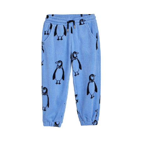 Mini Rodini Penguin Fleecebyxor Ytterplagg Unisex Blå 116/122