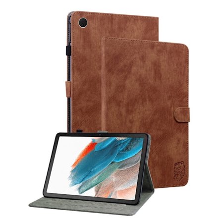 Samsung Galaxy Tab A9+ Flip Leather Case med Tiger Mönster