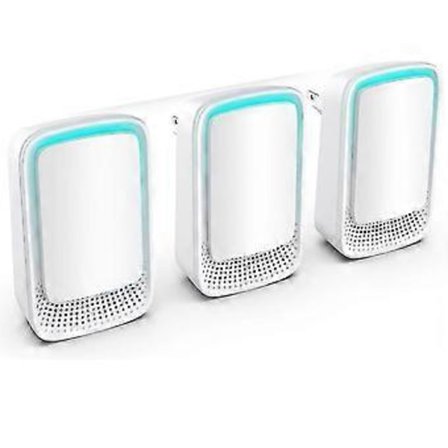 Luftjonisatorer 3-pack för hemmet, Negativ jon generator, Tyst luftrenare för sovrum, kontor, kök, mögel