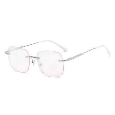 Anti-blåt lys læsebriller Firkantede briller SØLV