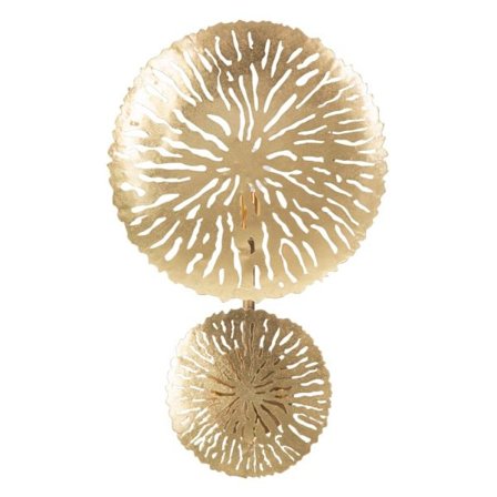 Væglampe – Forgyldt metal, 1 lyspunkt, 28,5x8x46 cm