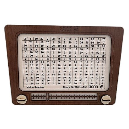 Pengekasse Spargris BRUN