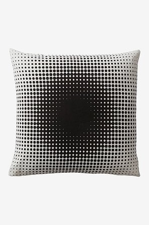 Jotex - Kissenhülle 50x50 Cm Naturweiß/schwarz - DOTS - Kaufe Dekokissen und Kissenbezüge bei Jotex