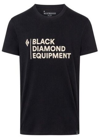 Black Diamond M's Stacked Logo Tee Black