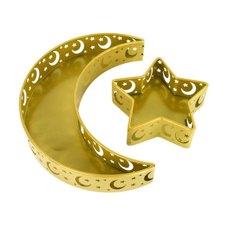 Mordely Eid Mubarak Set Serveringsbricka GULD STYLE 1 SET