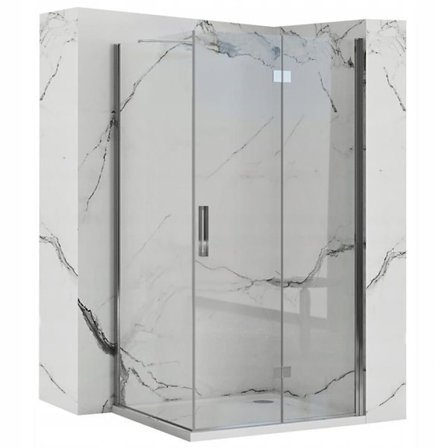 Duschhörna REA Molier Krom 80x90