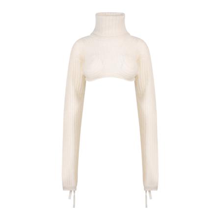 Andrea Adamo Turtlenecks Hvid, Dame Rullekraver