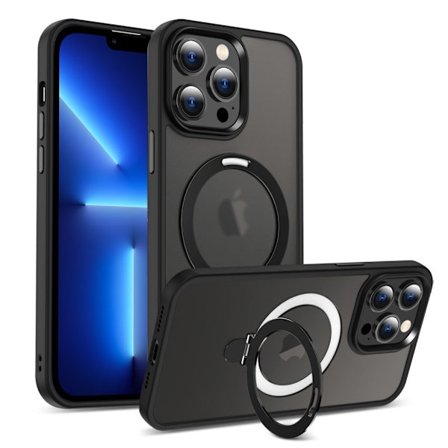 IPhone 13 Pro Max case with a ring - Black