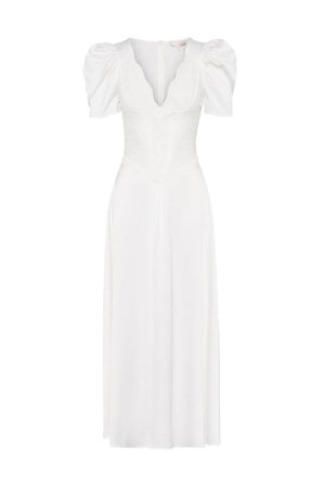 Francis Lace Midi Dress White M