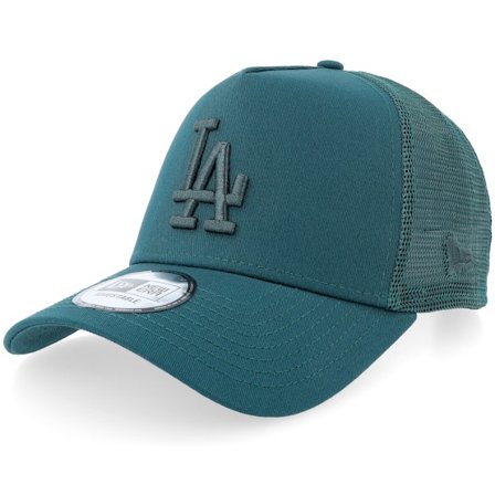 New Era - MLB Grün trucker Cap - Los Angeles Dodgers League Essential A-Frame Dark Green Trucker @ Hatstore