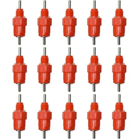 Automatiske drikkere, vanndyse drikkere, fjærkre drikker, automatisk dyse drikker, for kylling and, 15 stk