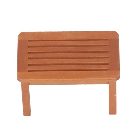 Dukkehus Miniatyr Benk Levende Livaktig Utseende Ren Farge Dukkehus Hagekrakk for 1:12 Dukkehusdekorasjon Maroon