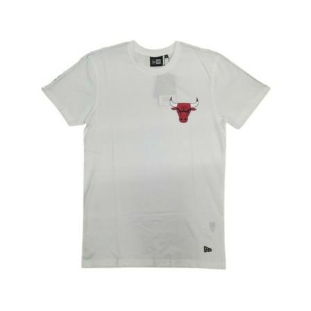New Era, Camiseta Nba sleeve tapping tee chibul Wit, Heren, Maat:L