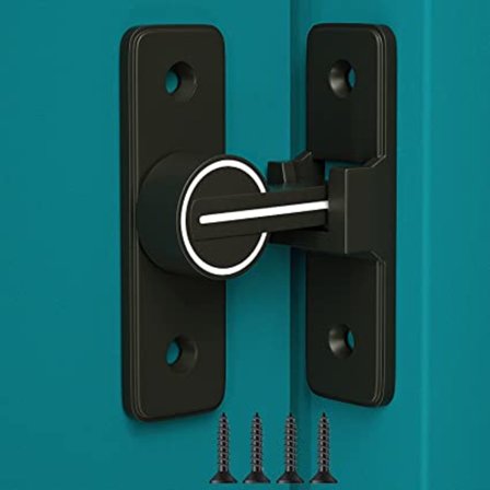 (Lysende) Låse til låvedør, 90 graders portlåser, kraftig skyvedør