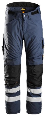 Snickers Workwear 6619 AllroundWork Vinterbukse marine/svart, lange, foret Marine/Svart, Klær