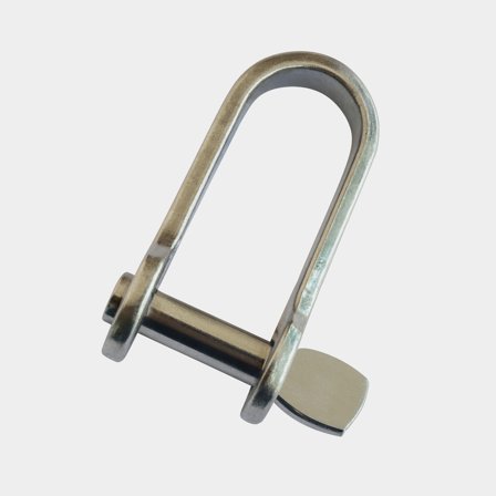 Lige sjækkel NOCK Essentials, Ø8 mm, 41 mm, rustfrit stål, flad med gevind vingeskrue