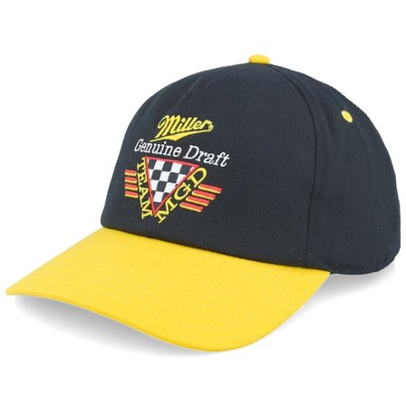 American Needle - Svart adjustable Caps - Miller Genuine Draft Roscoe Black/Yellow Adjustable @ Hatstore